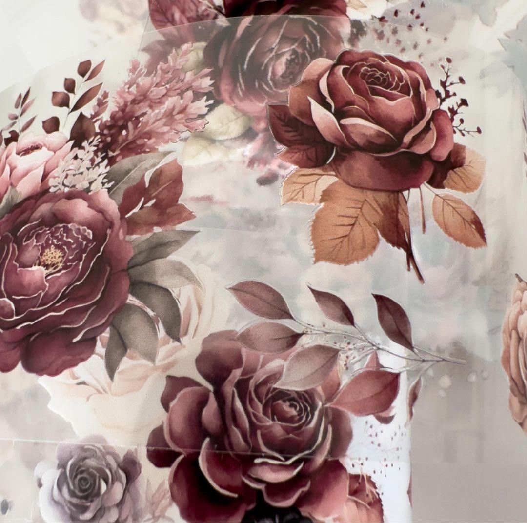 新品　magical touch　PET花マスキングテープ　マステ　5mロール