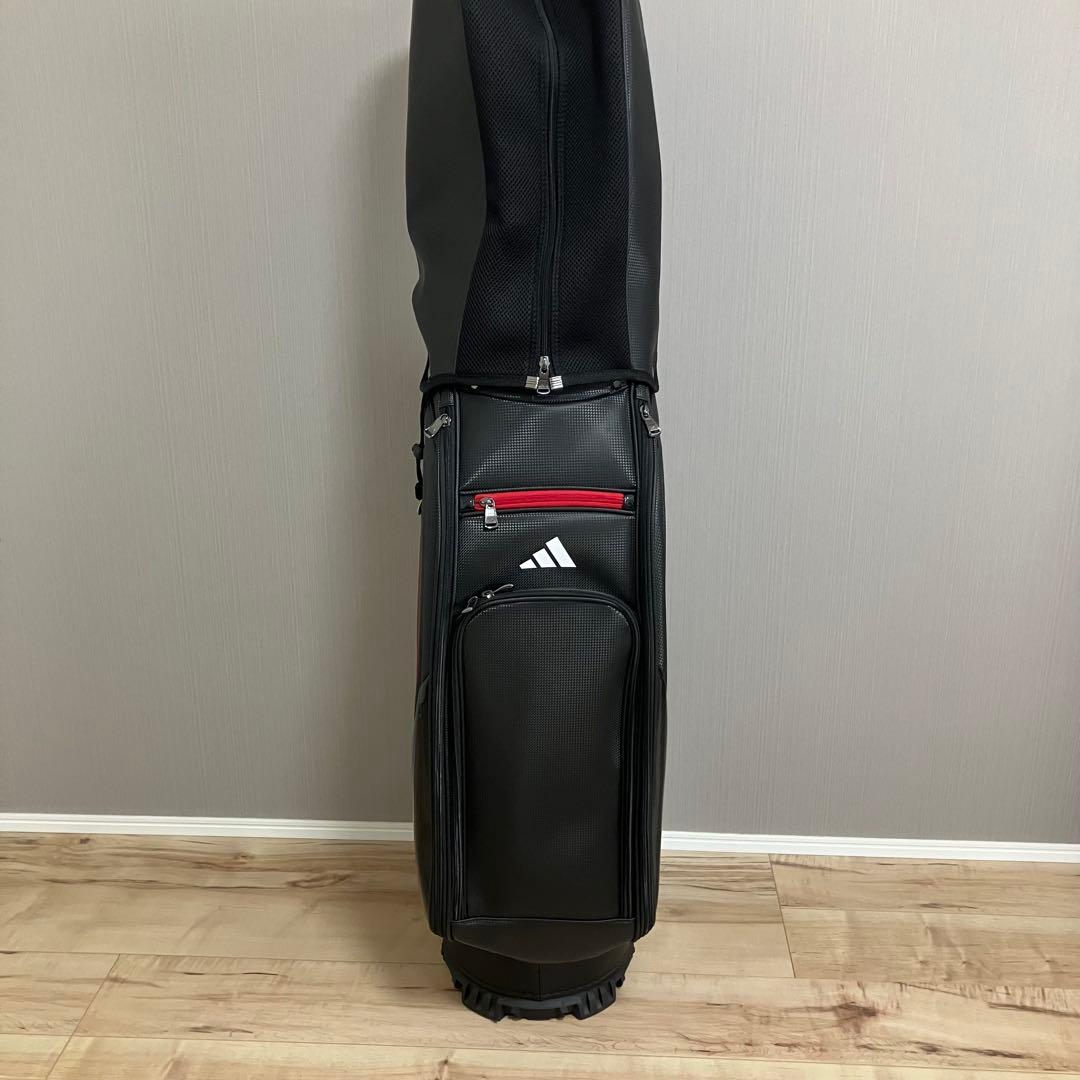 k0208 ADIDAS ゴルフ キャディバッグ ブラック