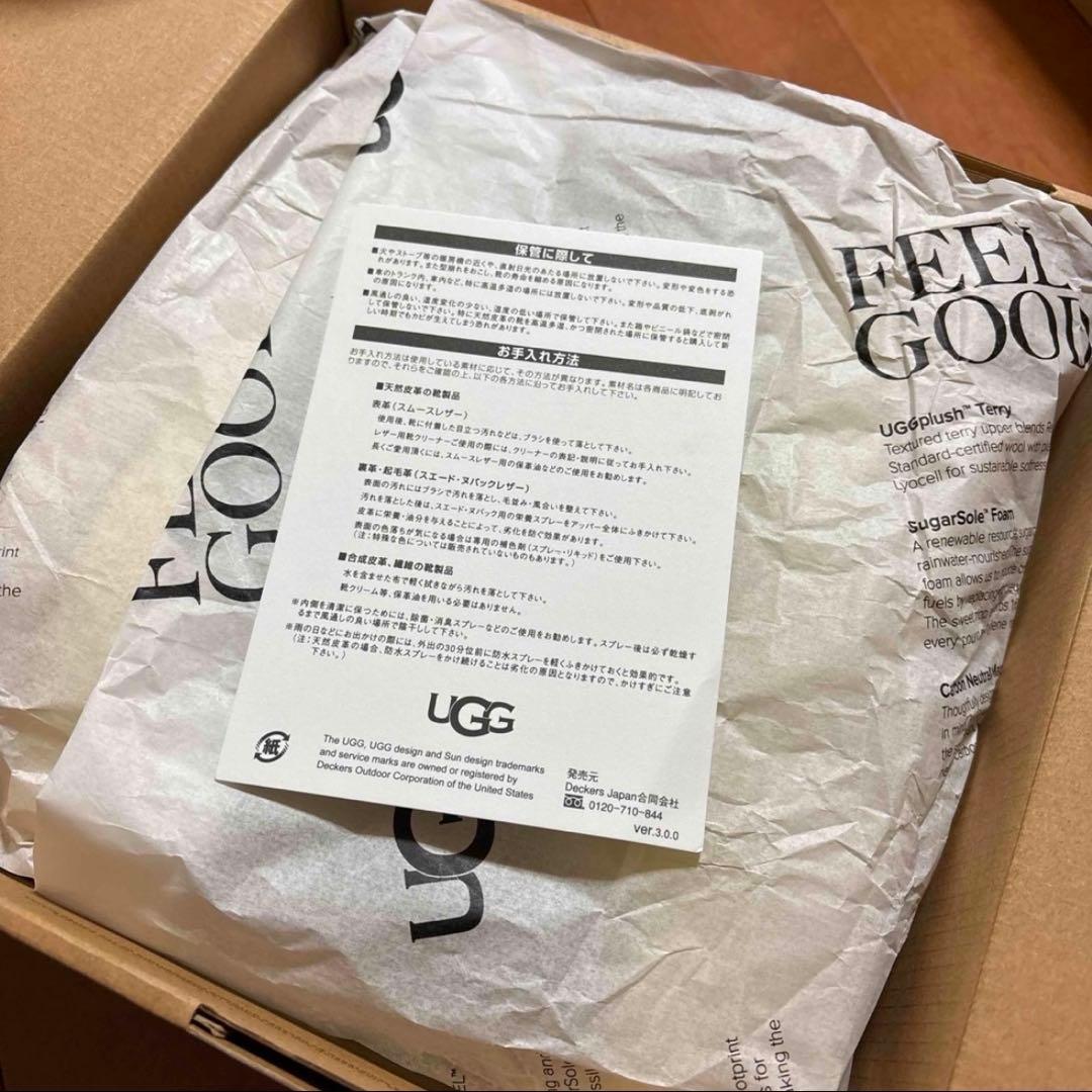 新品　UGG アグ　ファズ シュガー テリー スライド　23cm スリッポン