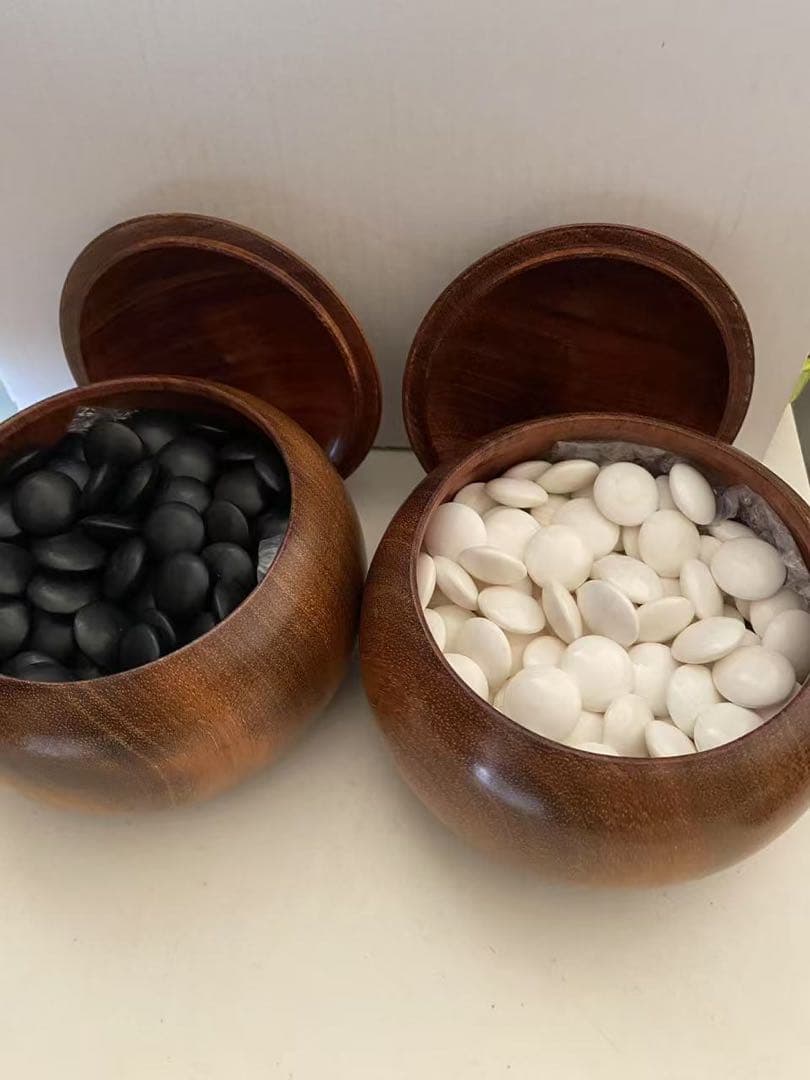 天然本蛤那智黒石 碁石囲碁道具大号