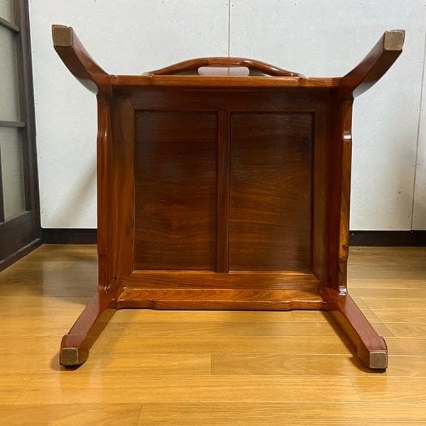 Y①高級 花梨？ 中国椅子 インテリア 家具 木製 アンティーク ひじ掛け 椅子