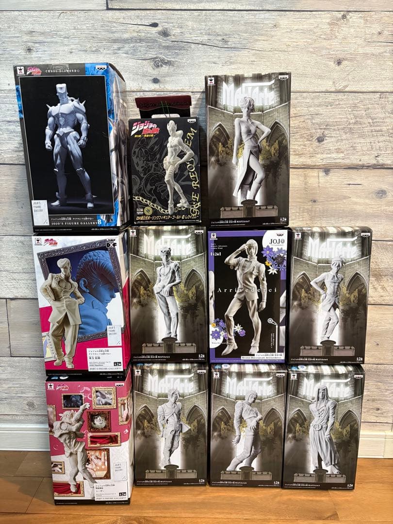 ジョジョの奇妙な冒険 石膏カラー フィギュア 12体セット 一番くじセンチネル