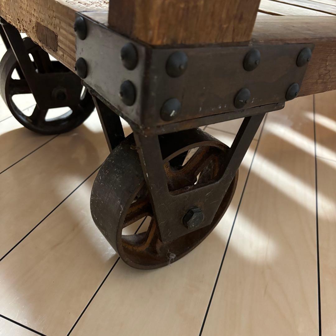 vintage インダストリアル　ファクトリー　作業台　送料込