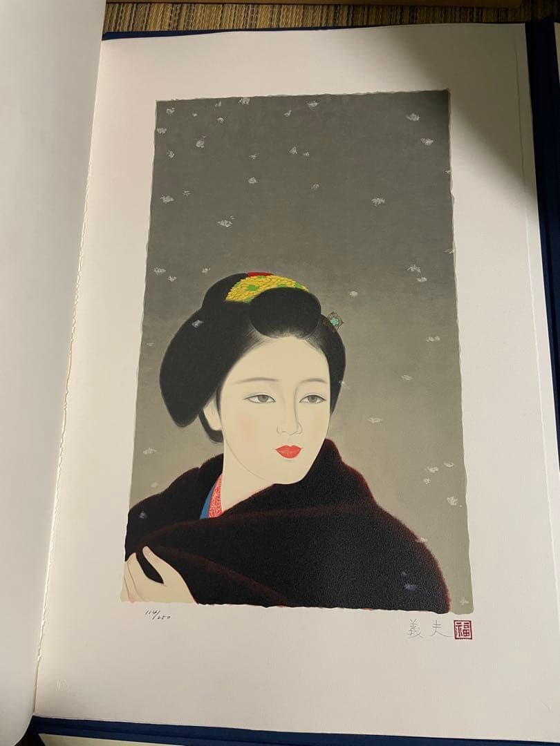 真作　リトグラフ　高木義夫　直筆サイン　2枚セット　エディション114/250