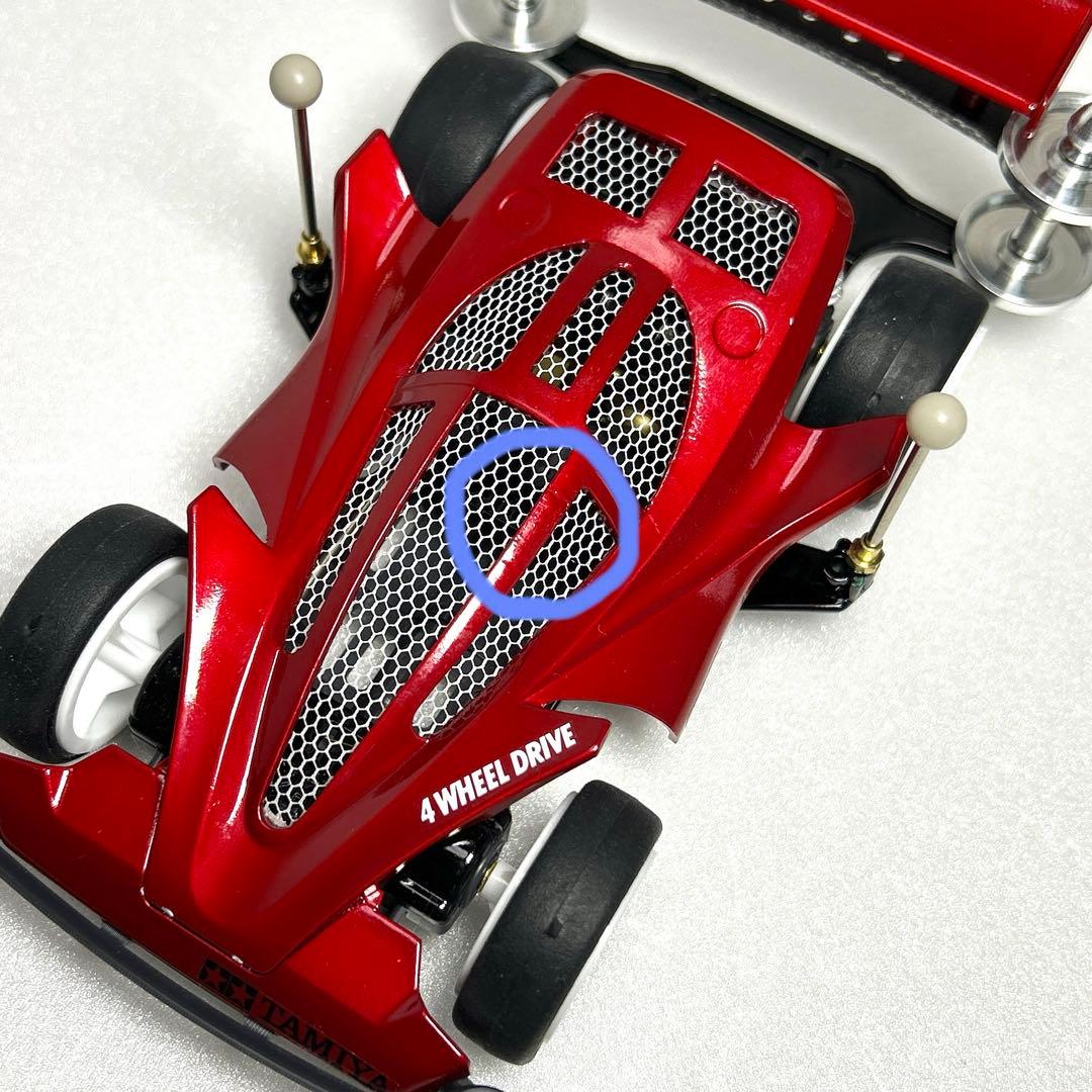 ミニ四駆　ビッグバンゴースト　タミヤ　肉抜　塗装　キャンディ　改造　スーパー1