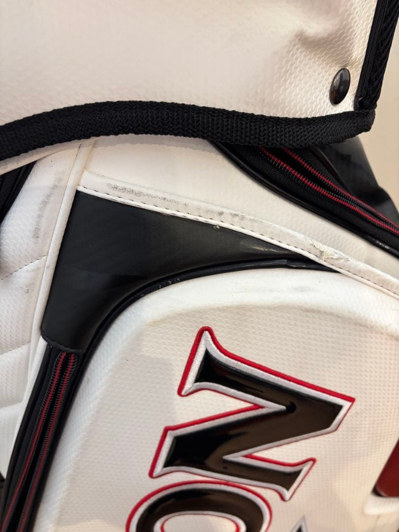 Srixon キャディバッグ ホワイト/レッド　松山英樹モデル