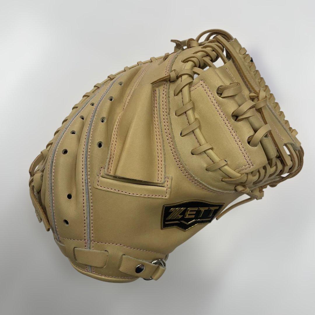 ひ*ろ様 新品 ゼット 少年軟式用キャッチャーミット(BJCB74412) 右投