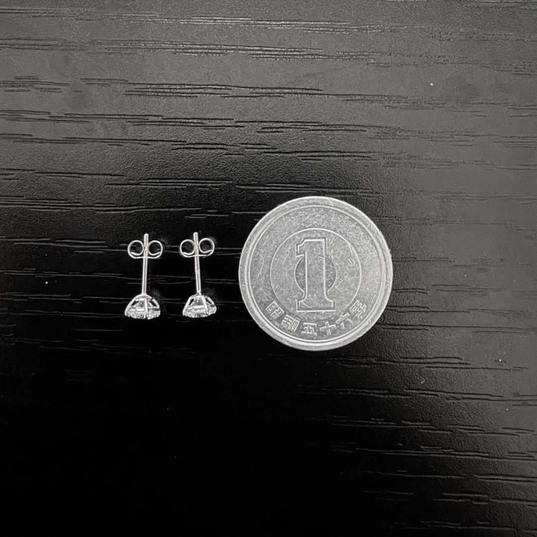 AVALANCHE アバランチ 14Kホワイトゴールド スタッズ ピアス 4mm