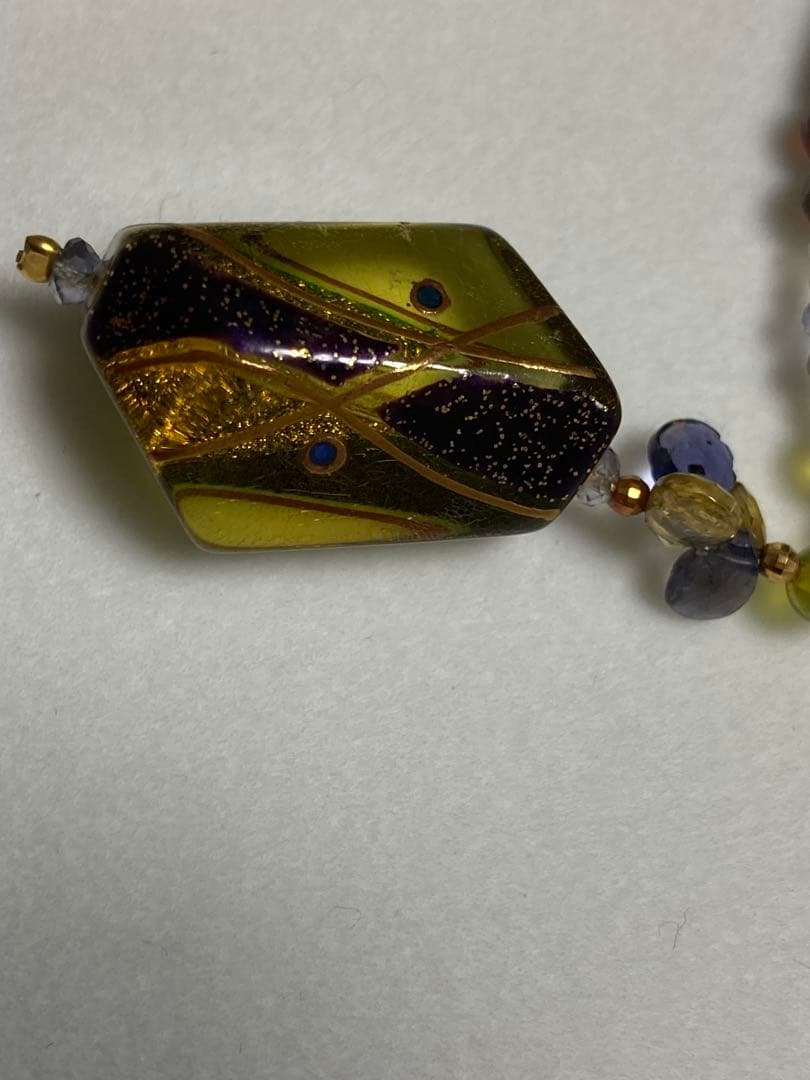 定価¥86.400【ebony】エボニー／SV K18 琥珀ネックレス