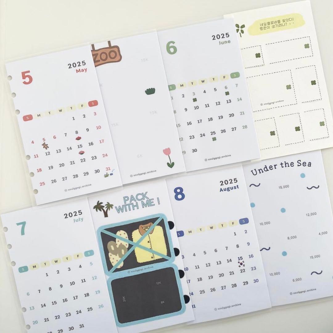 もも　韓国　貯金　バインダー　ダブルリングバインダー　白　14 黒　4