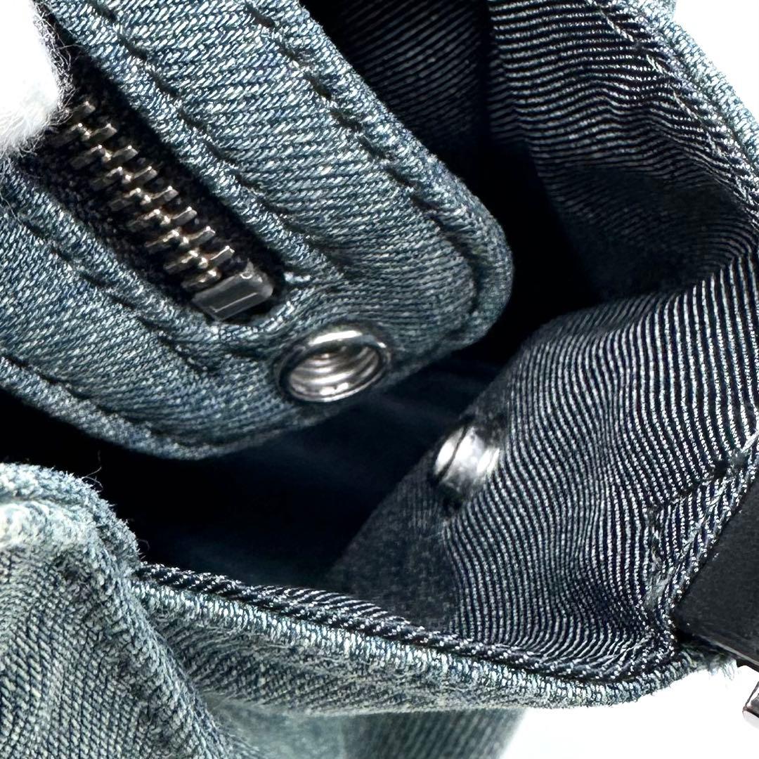 使用少✨DIESEL ディーゼル 2way デニムバッグ キルティング ブルー系