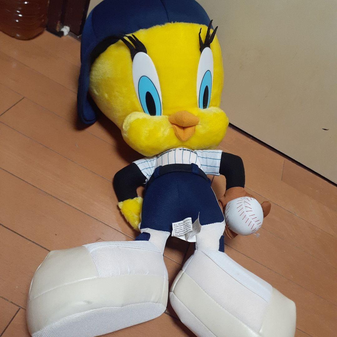 ビンテージ　90S BIG　トゥイーティ ぬいぐるみ TWEETY ベースボール