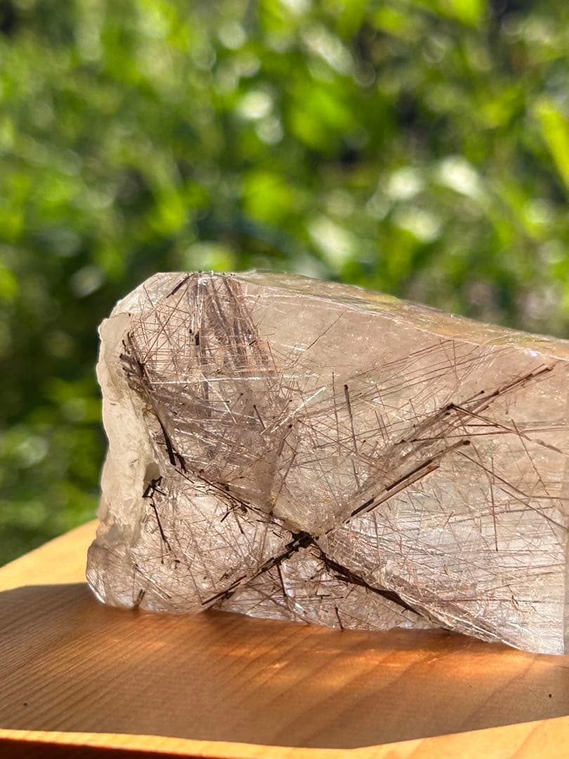 ブラウンルチル原石カテドラルAAAAAレインボー入 希少価値‼️SALE中