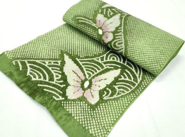 有松鳴海絞り反物（湯のし、色止め済）