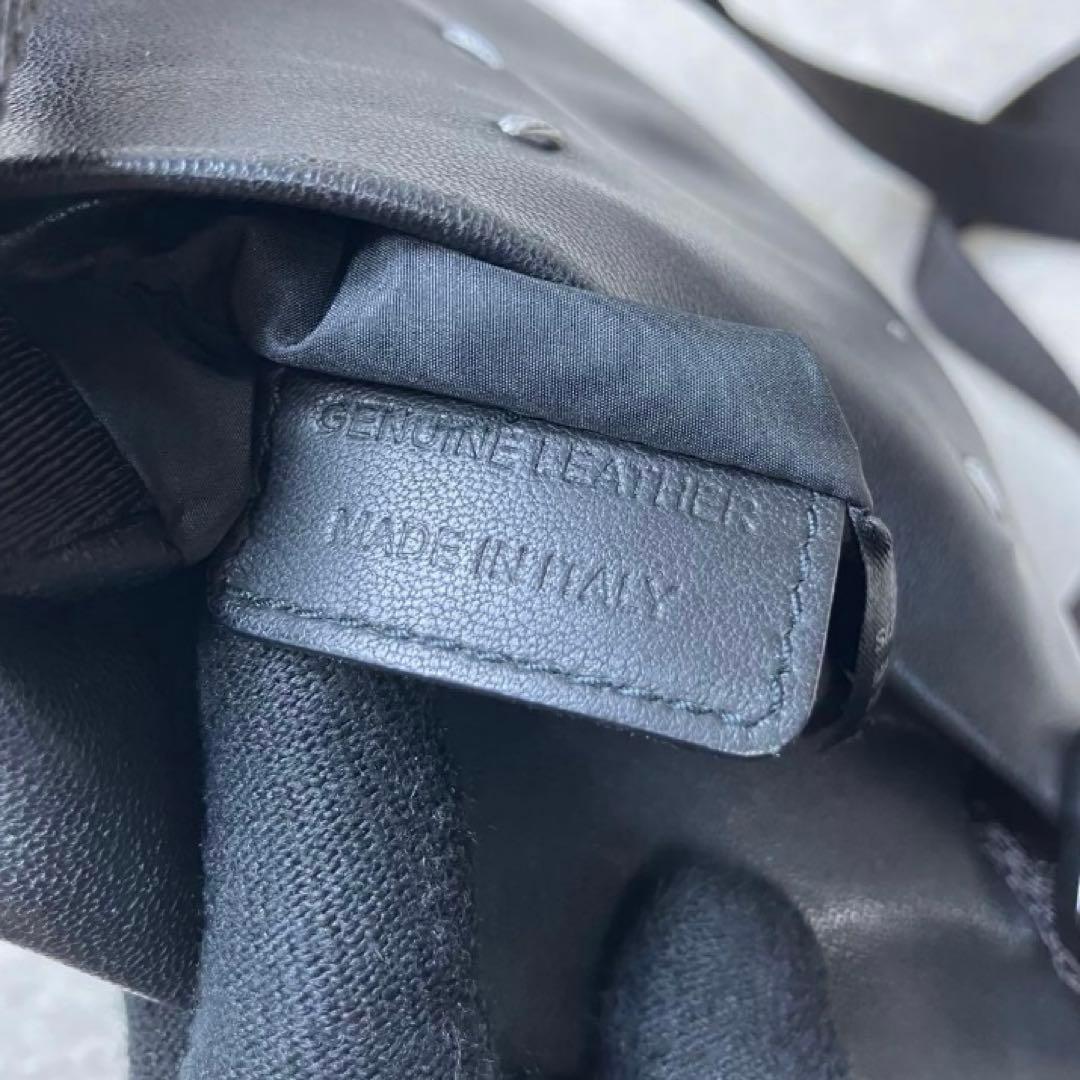 美品✨メゾンマルジェラ グラムスラム 4ステッチ 本革 ミニショルダーバッグ 黒