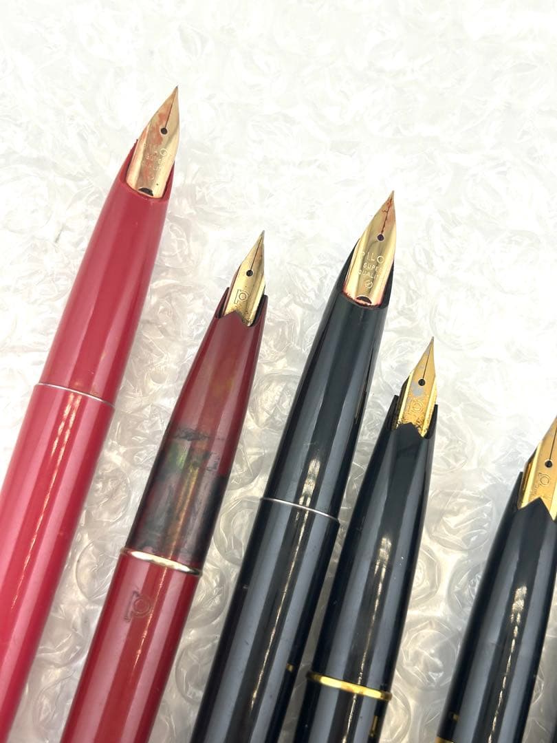 万年筆　デスクペン　パイロット　プラチナ　9点セット　9本