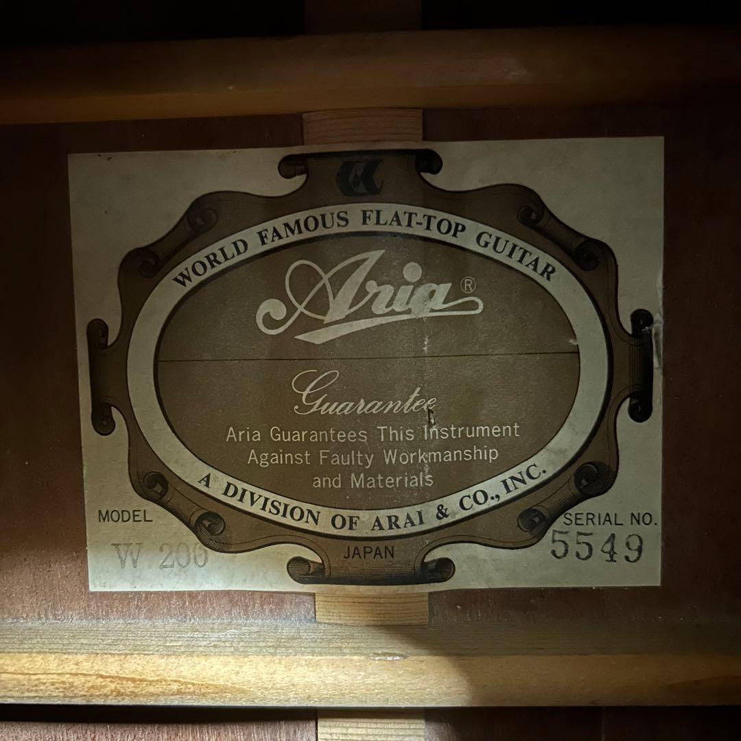 Aria W-200 アコースティックギター アコギ