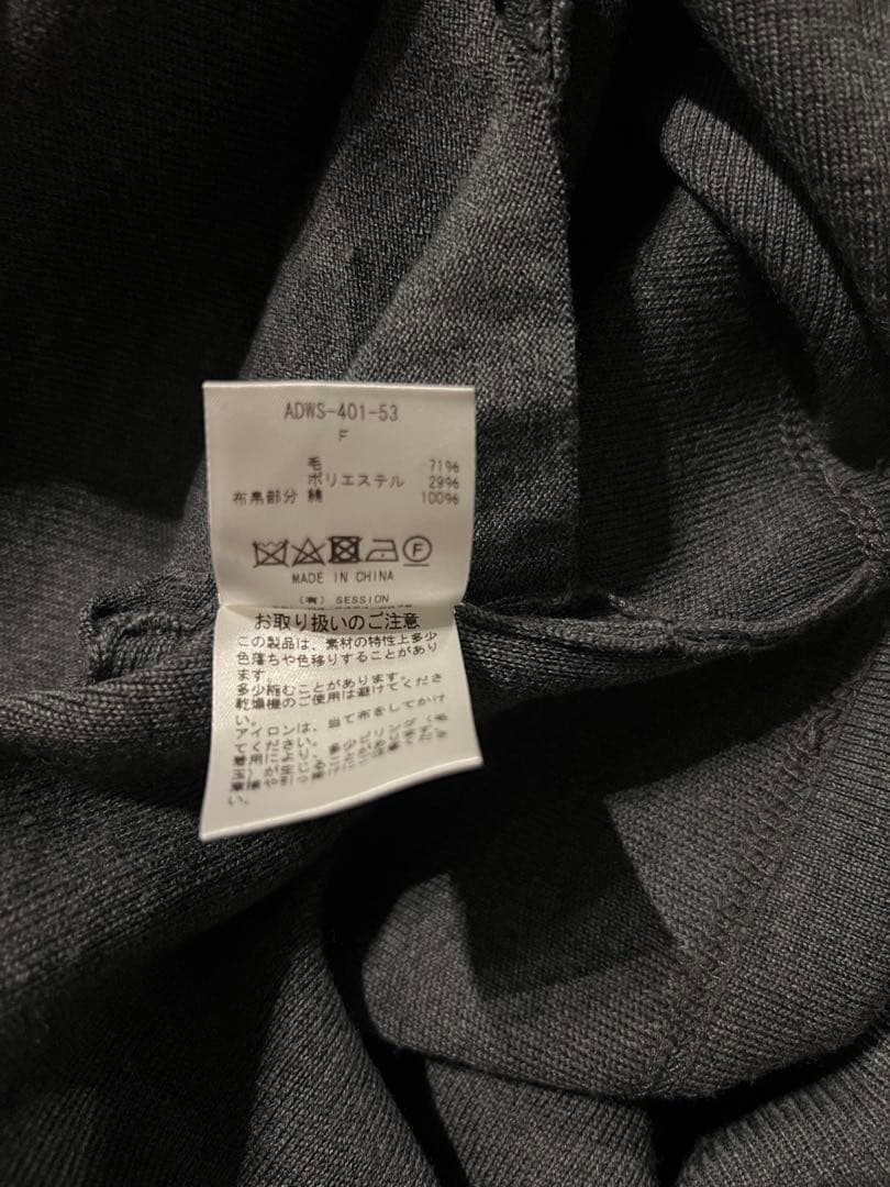 ADAWAS アダワス　ポロ襟　ラガーシャツ風ミニワンピース