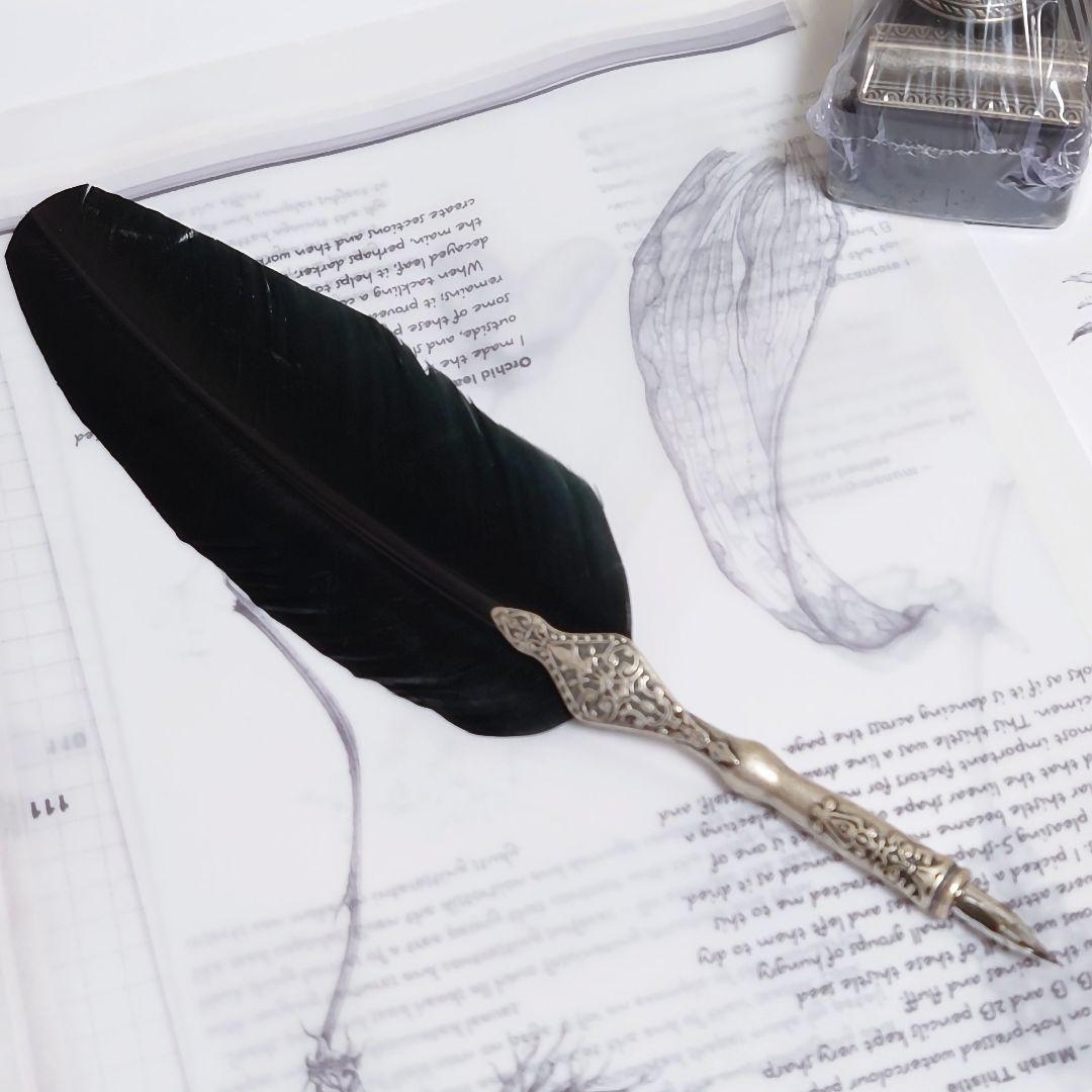 Italy製ダライッティ社　ステーショナリー　おしゃれ文房具　羽根ペンセット