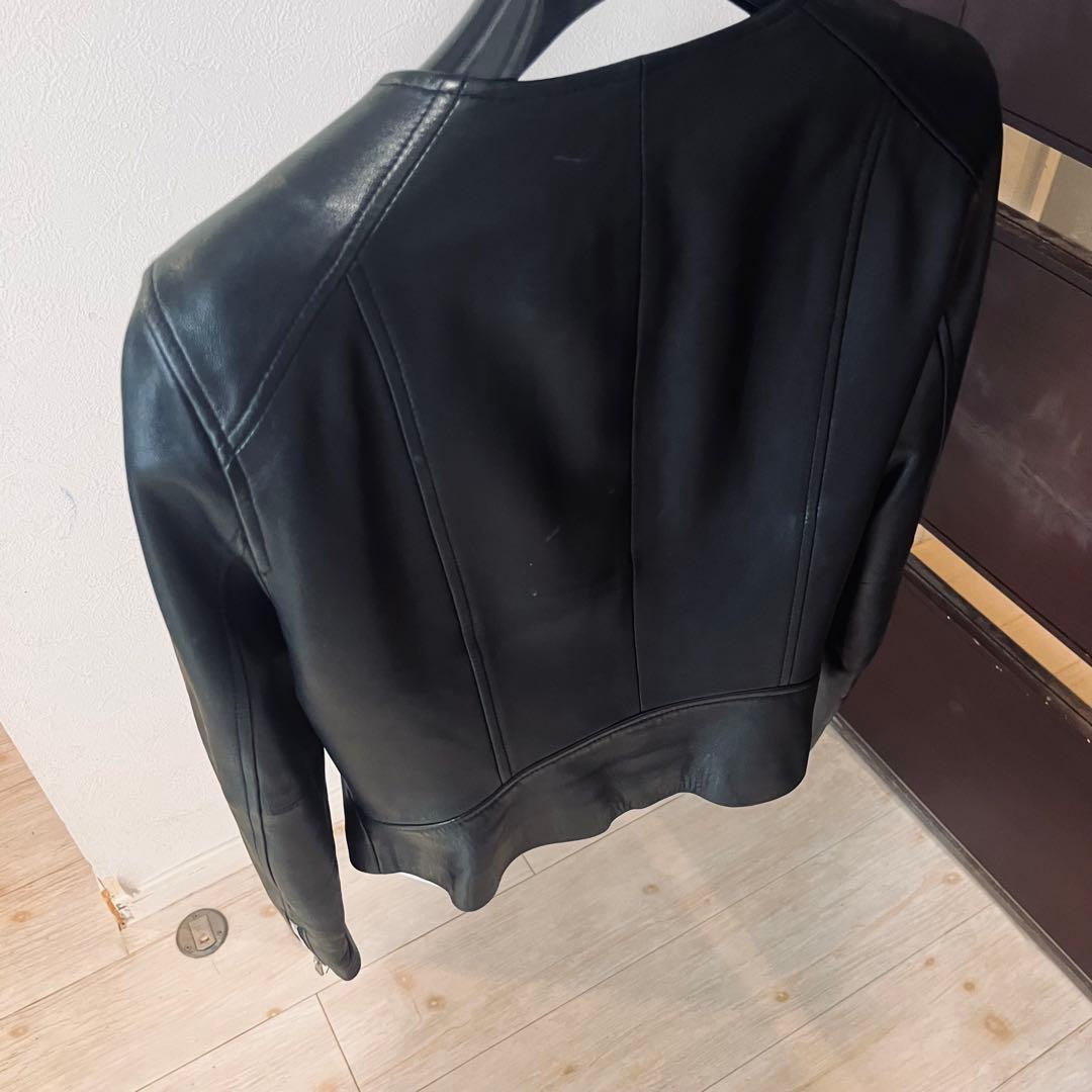 新品☆ANAYI ラムレザーファスナーブルゾン/セオリー、23区、ロペ