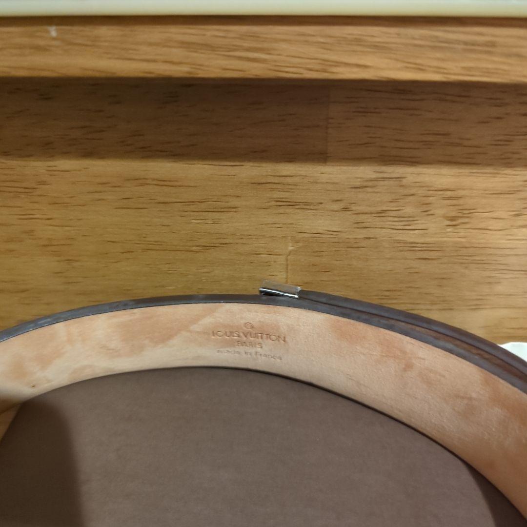 ルイビィトン モノグラム ベルト シルバー 箱 レシート付き