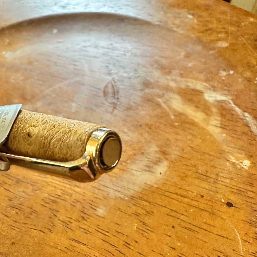 sailor セーラー　万年筆　オーストリッチ　茶　ペン先　18k ②