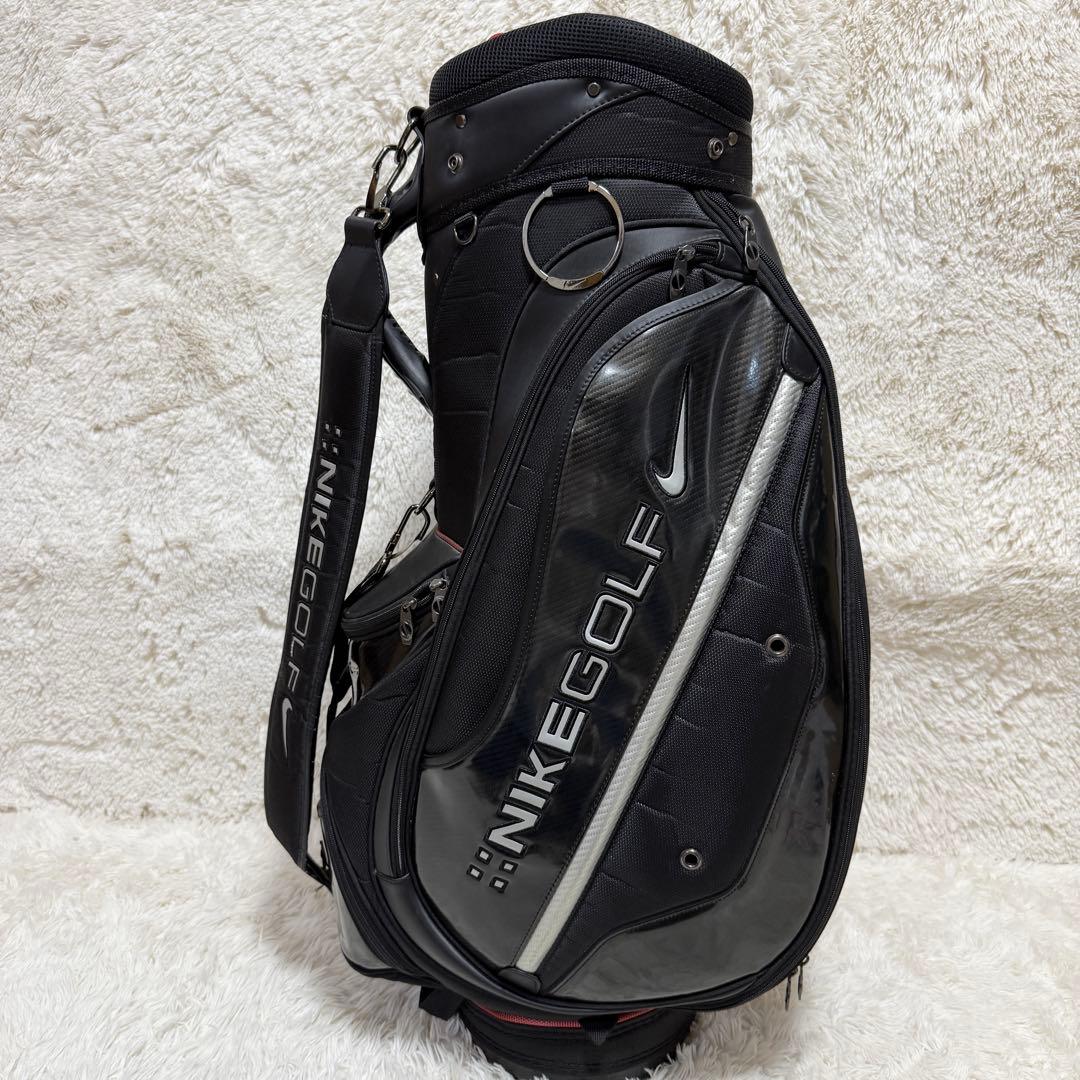 NIKE GOLF キャディバッグ　ブラック　ロゴ