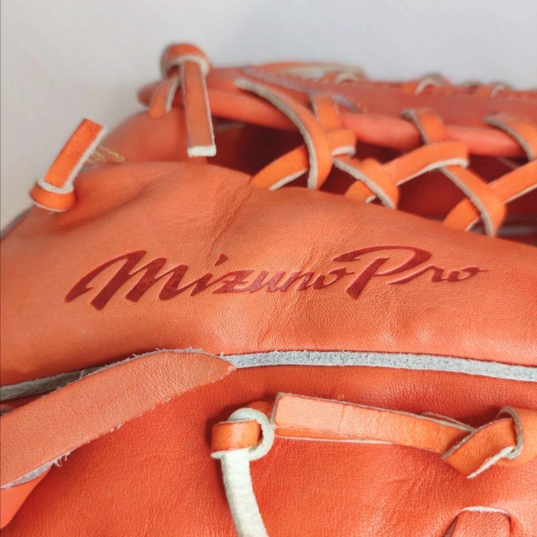 美品！ミズノプロ 硬式野球グローブ（オレンジ）