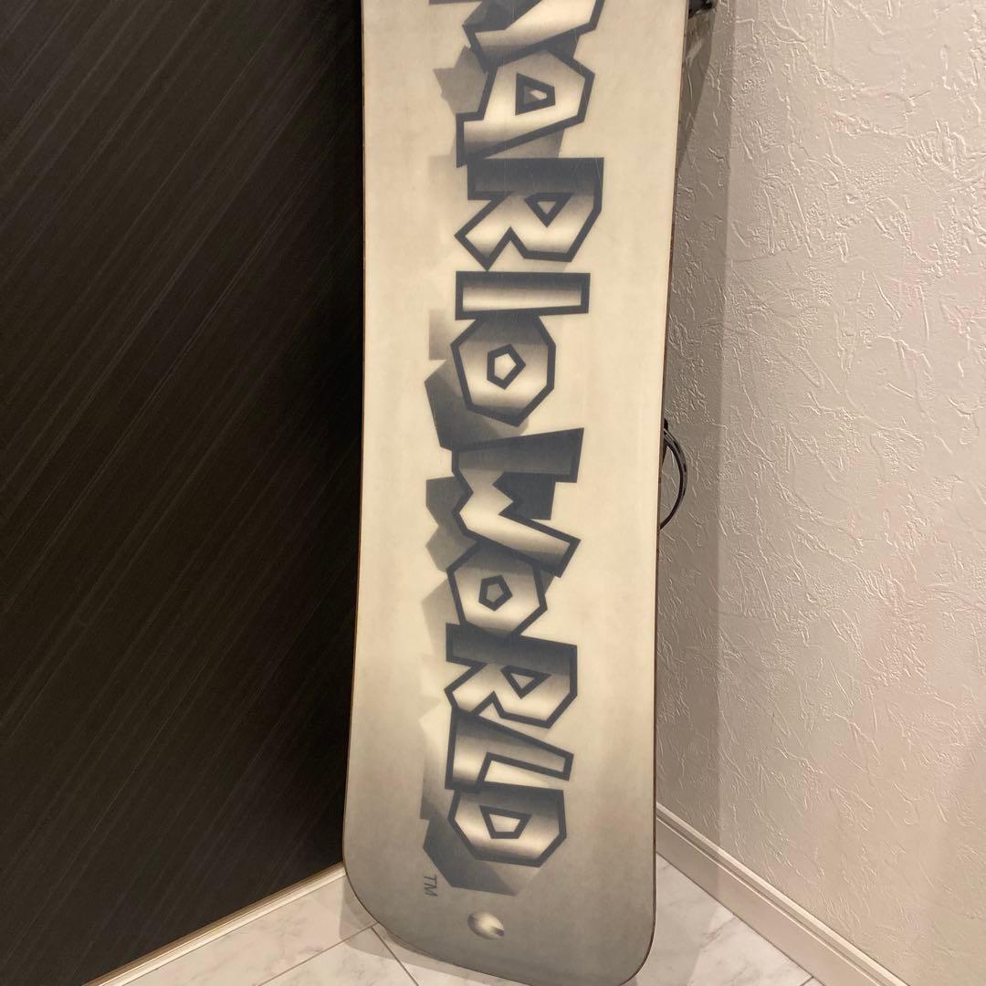 【希少】SUPER MARIO WORLDスーパーマリオのスノーボード板144㎝