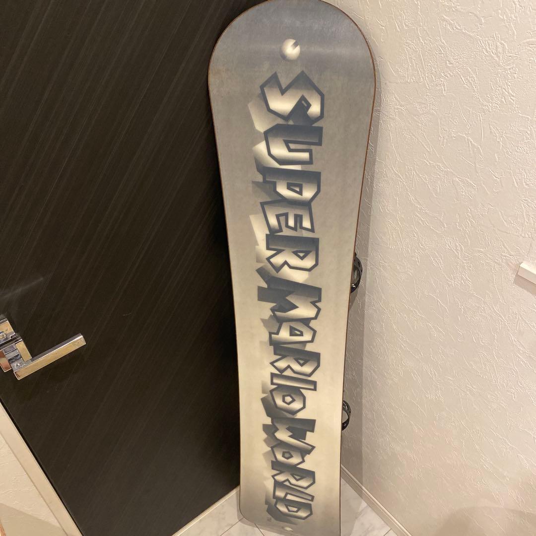 【希少】SUPER MARIO WORLDスーパーマリオのスノーボード板144㎝