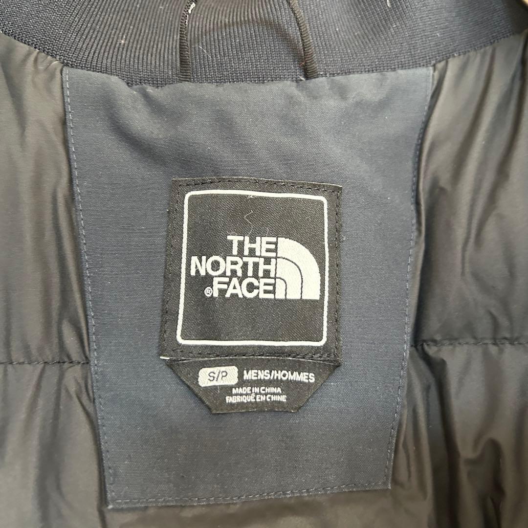 ノースフェイスダウンジャケット モッズコートネイビーフェイクファーハイベントF4