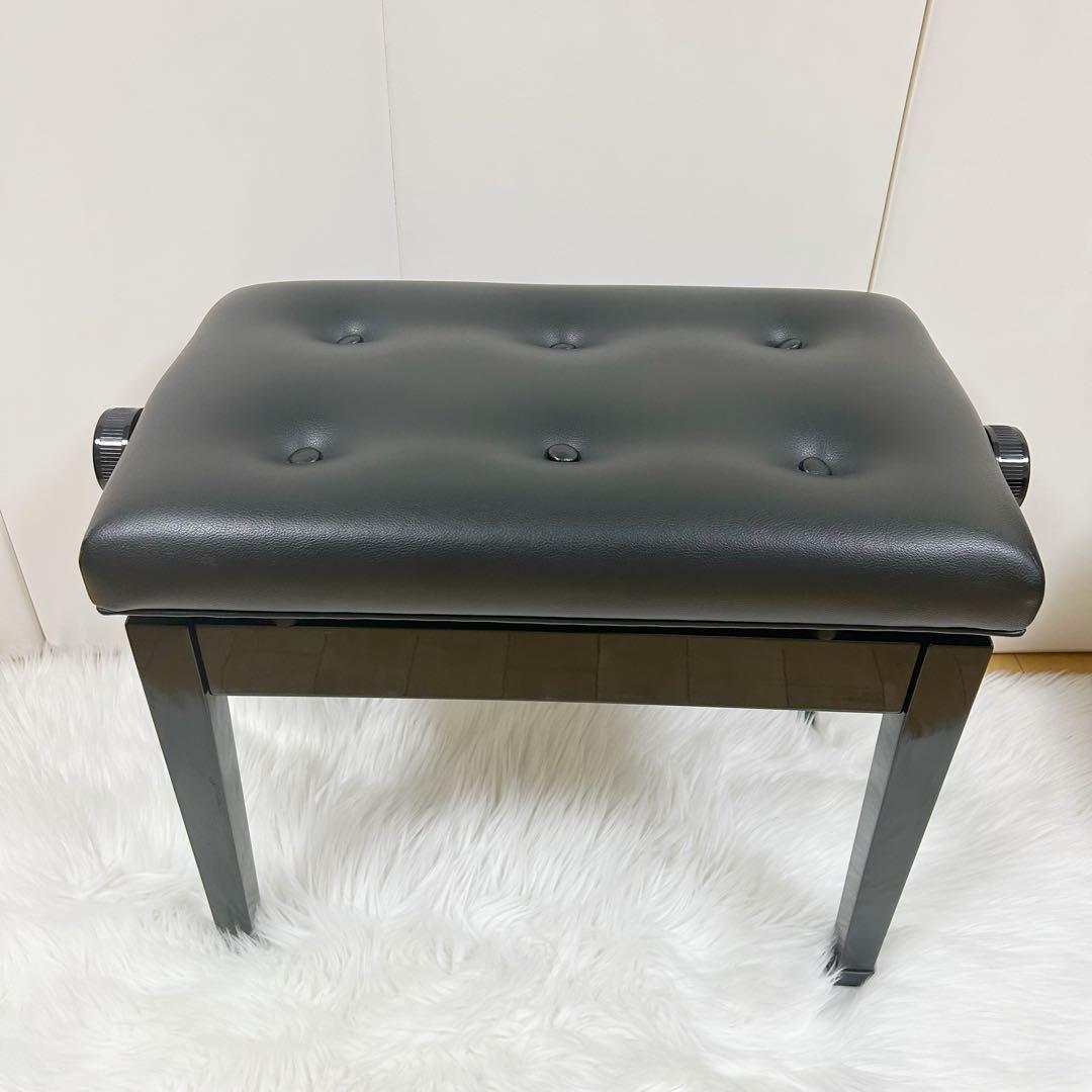 ITOMASA イトマサ　ピアノ高低椅子 AE ブラック　指詰め防止　6つボタン