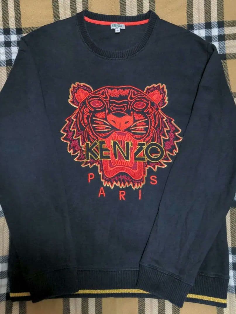 レア KENZO トレーナー 赤い虎 グラフィック スウェット M