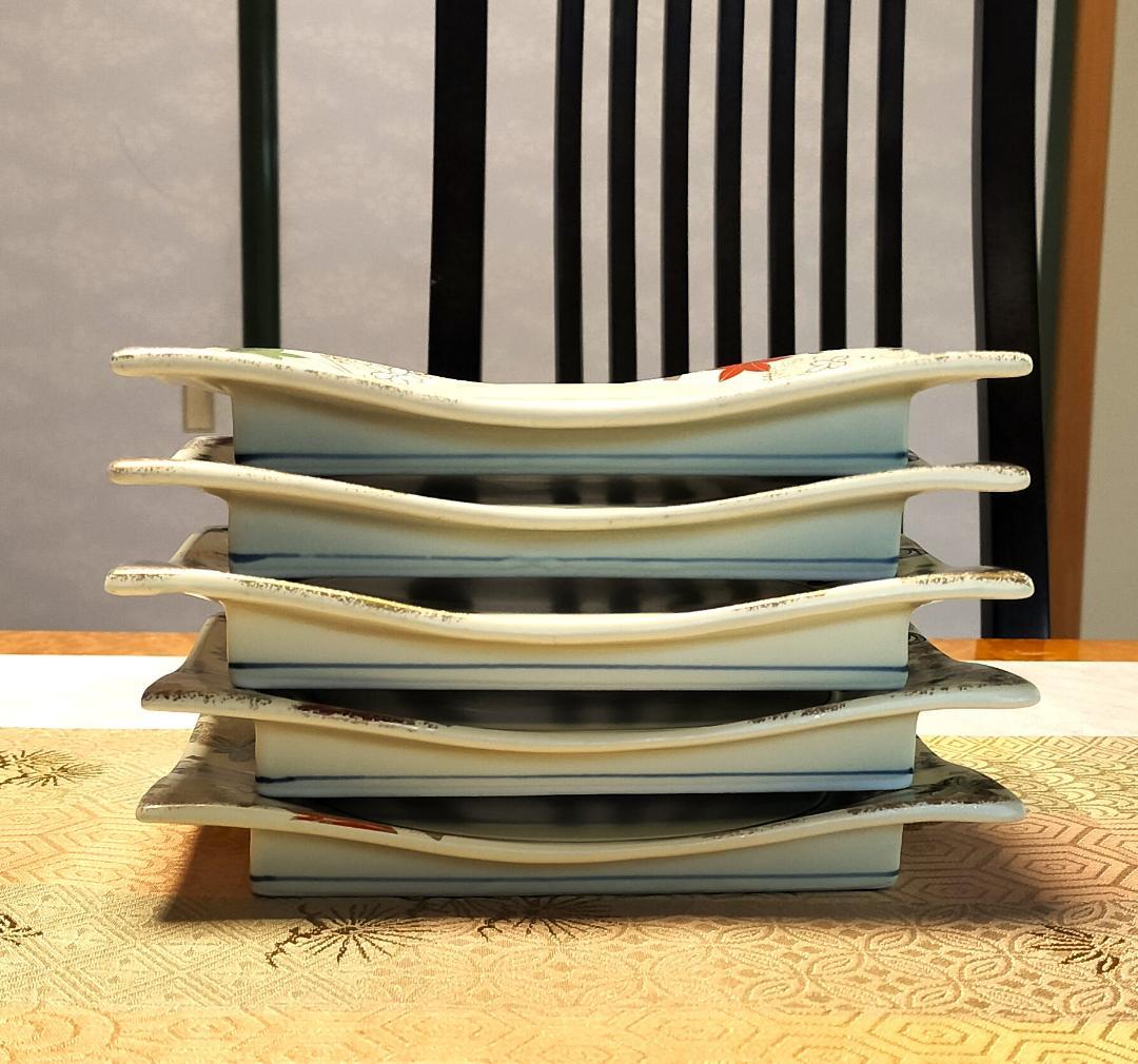 稀少！お正月に　音右衛門　金彩　変形長角皿　琳派　和モダン　雅【新品・未使用】