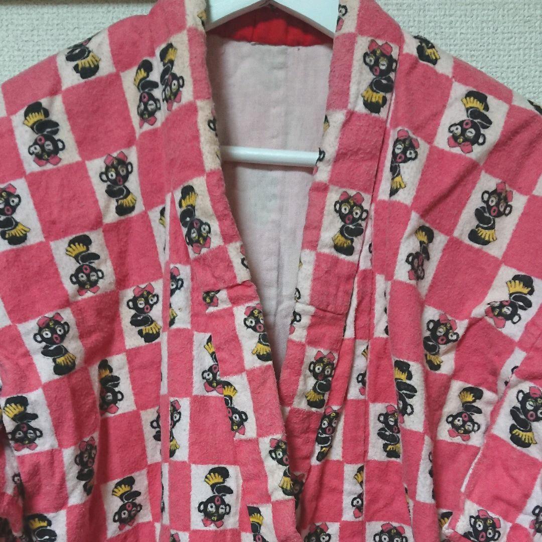 ６０年代ヴィンテージダッコちゃんの着物     アンティークダッコちゃんネル着物
