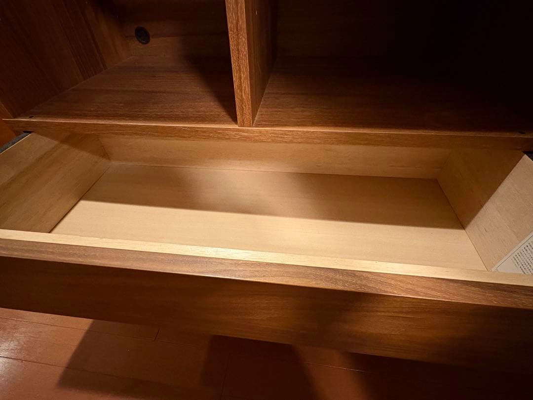 無印良品　スタッキングキャビネット　オーク材　ウォールナット