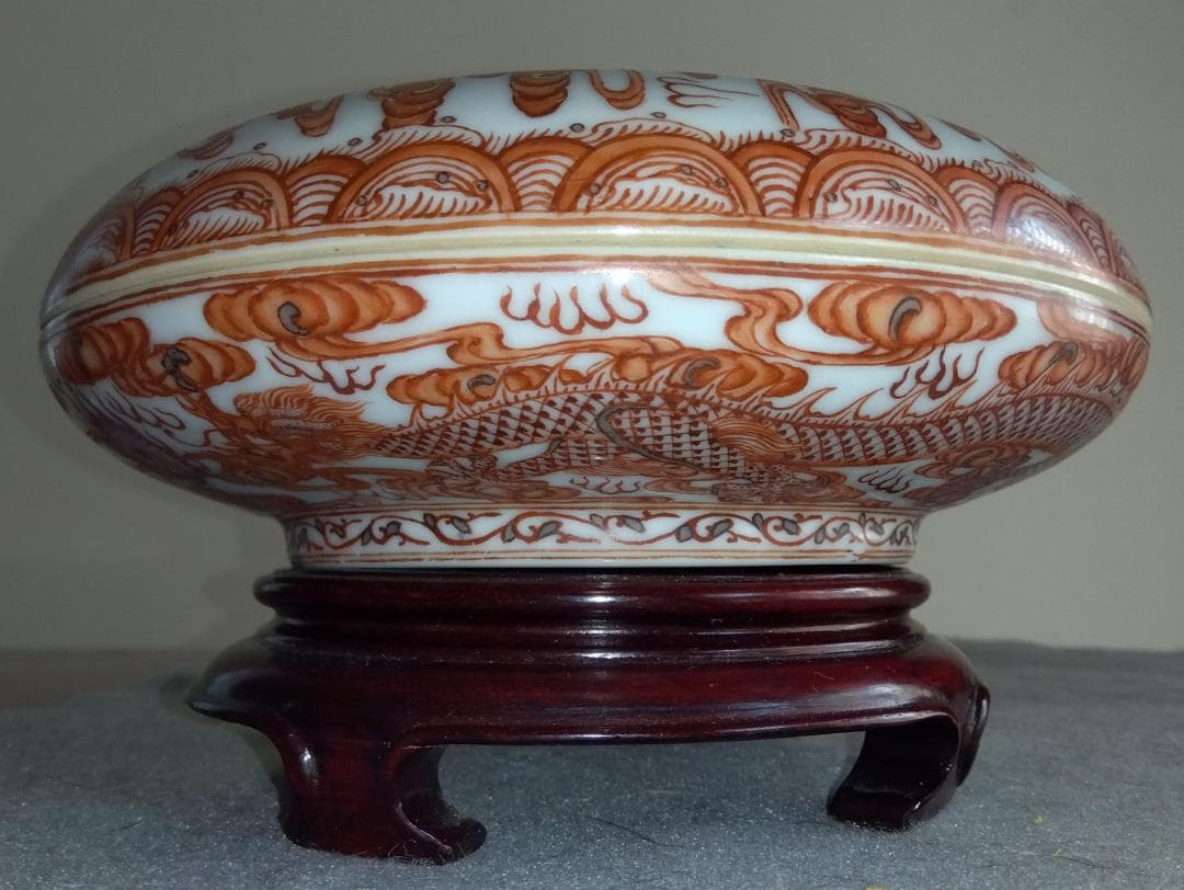 【Big Chef出品】中國清朝雍正年製　景徳鎮窯 龍鳳凰対盒子