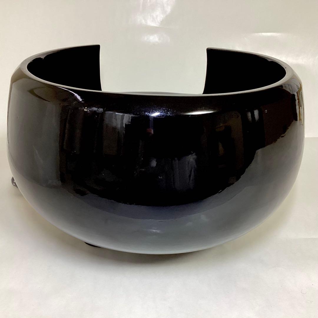 野々田式 電熱器 黒 道安 B型 箱なし 茶道具 古物品