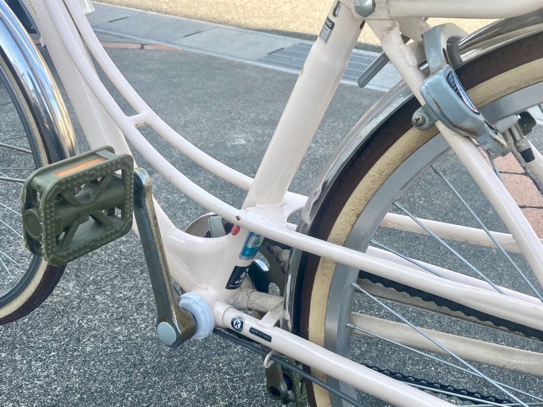 す*ち様 24インチ　シティサイクル ベージュ