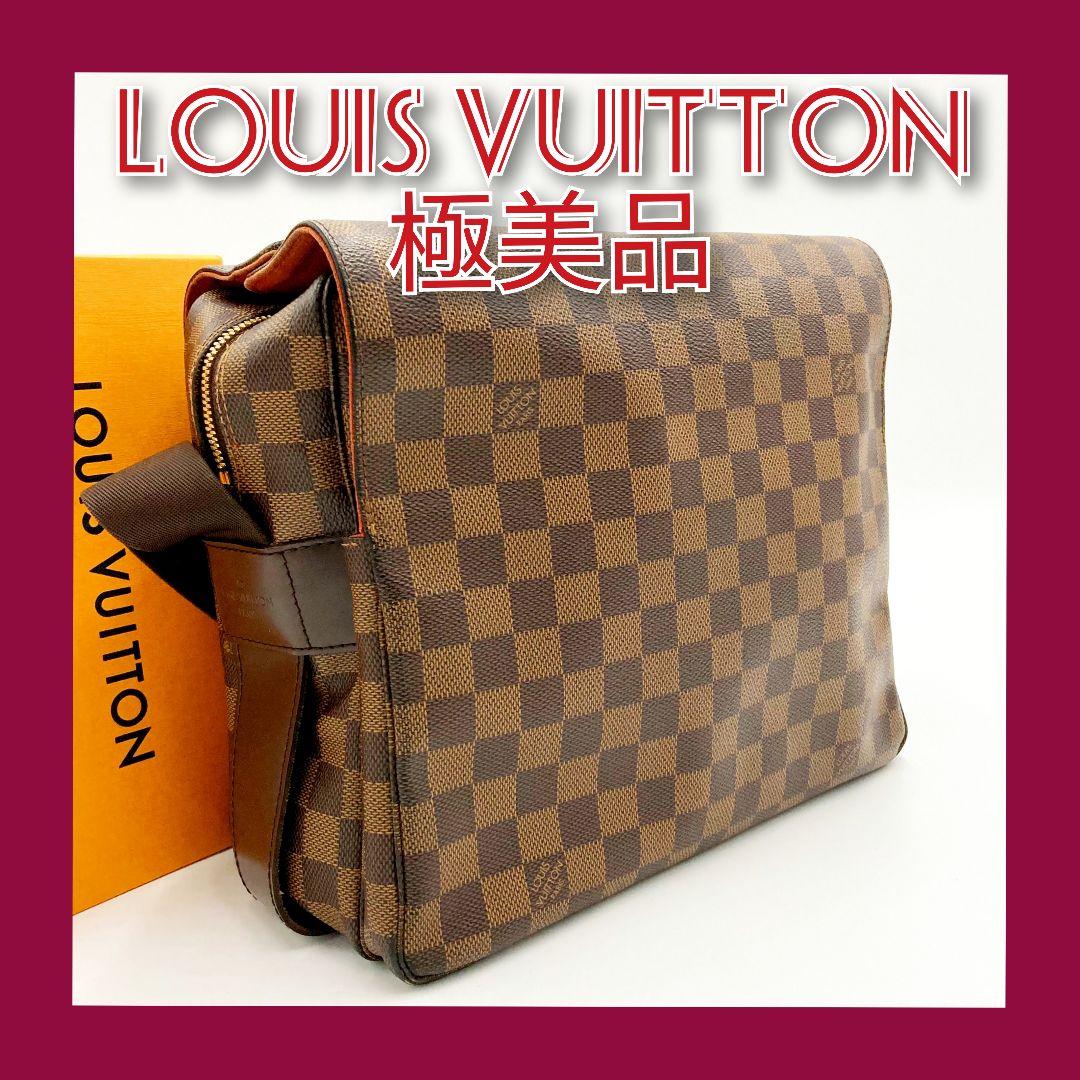 正規品 ルイヴィトン ダミエ ナヴィグリオ エベヌ ショルダーバッグ 美品