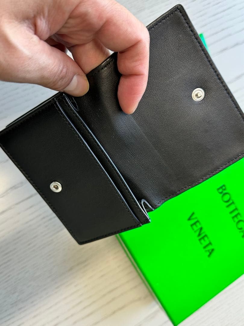 ボッテガヴェネタ アリゲーター 名刺入れ カードケース　ブラック