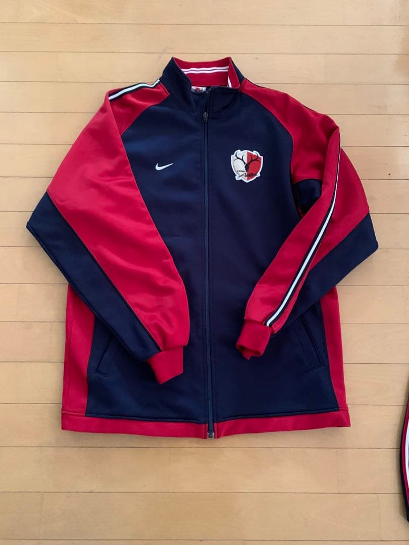 鹿島アントラーズ　ジャージ　Nike ジャージ セット ネイビー/レッド