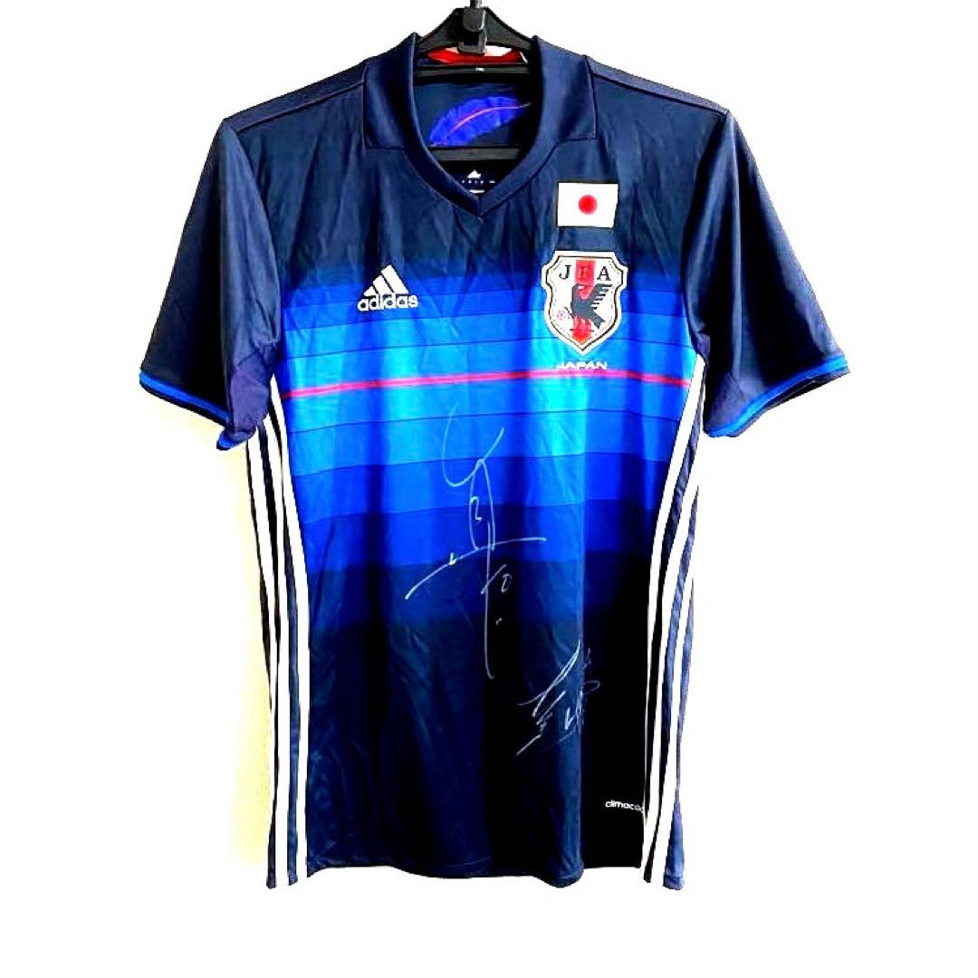 本田圭佑直筆サイン入り日本代表 adidas サッカーシャツ