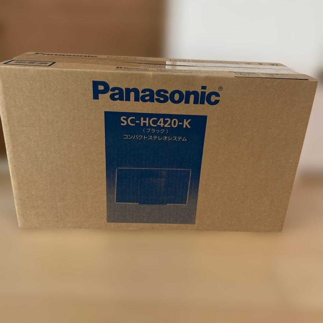 Panasonic コンパクトステレオシステム(ブラック) SC-HC420-K