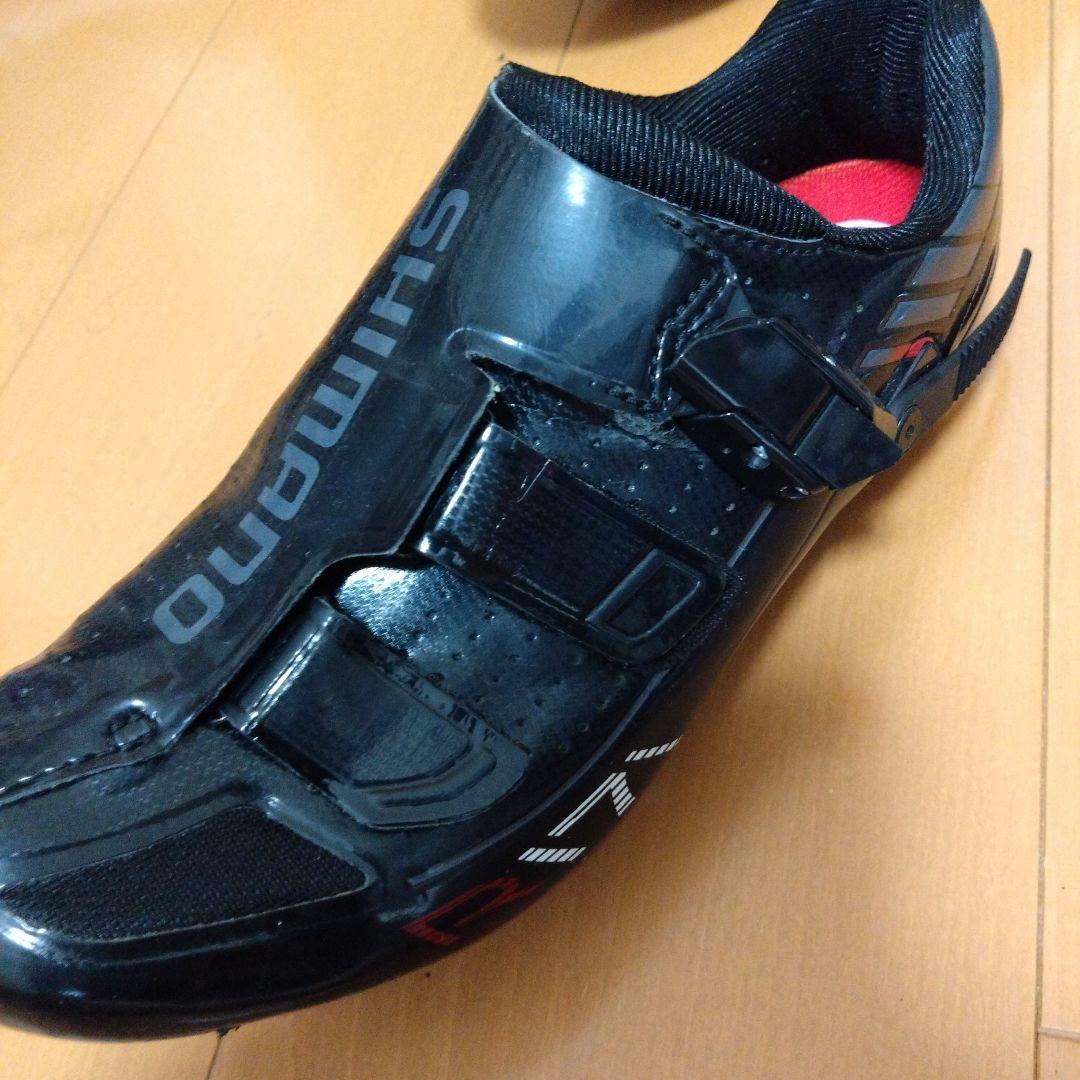 SHIMANO R1 ブラックロードシューズ クリートセット付き