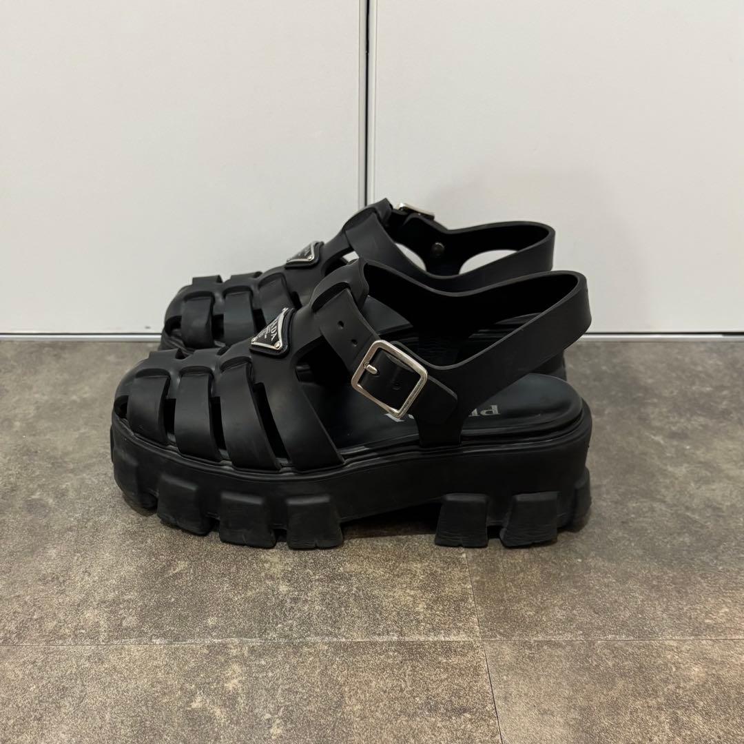 訳あり！PRADA モノリス ラバー サンダル