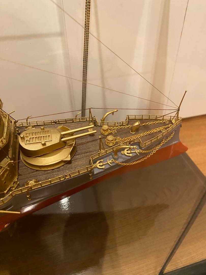 軍艦三笠　金属模型　完成品　1/300