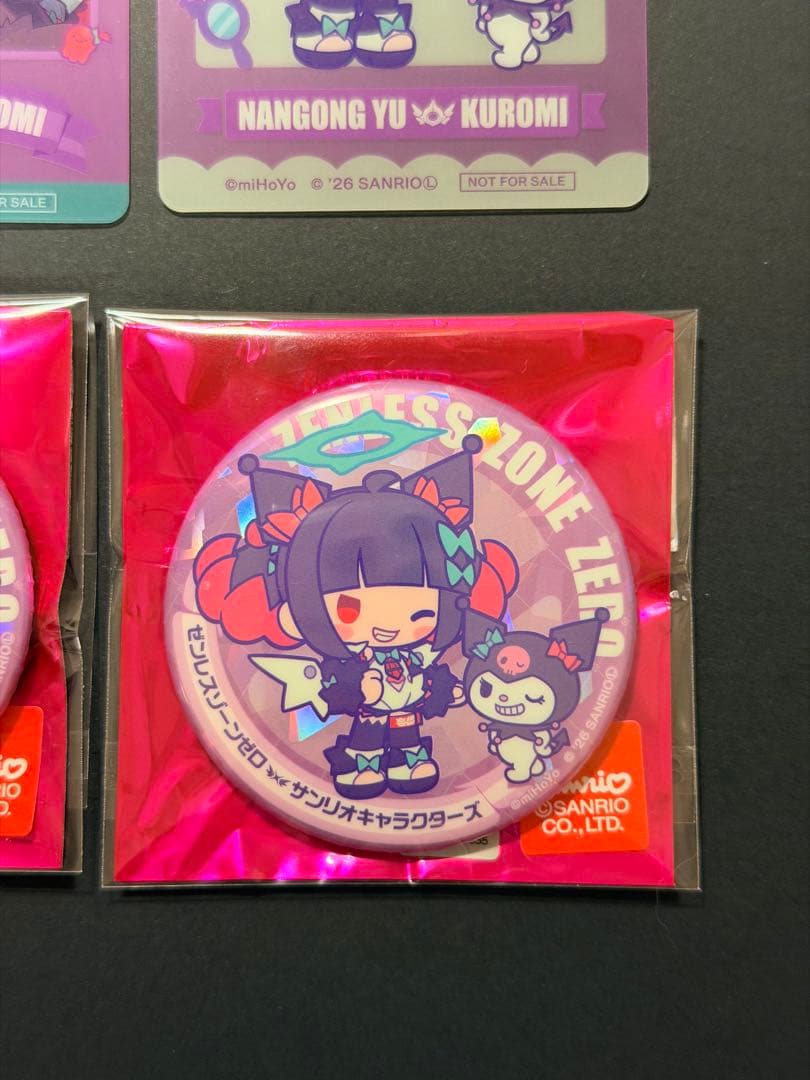 ゼンレスゾーンゼロ　サンリオコラボ　南宮羽　クロミ　缶バッジ　特典 まとめ売り