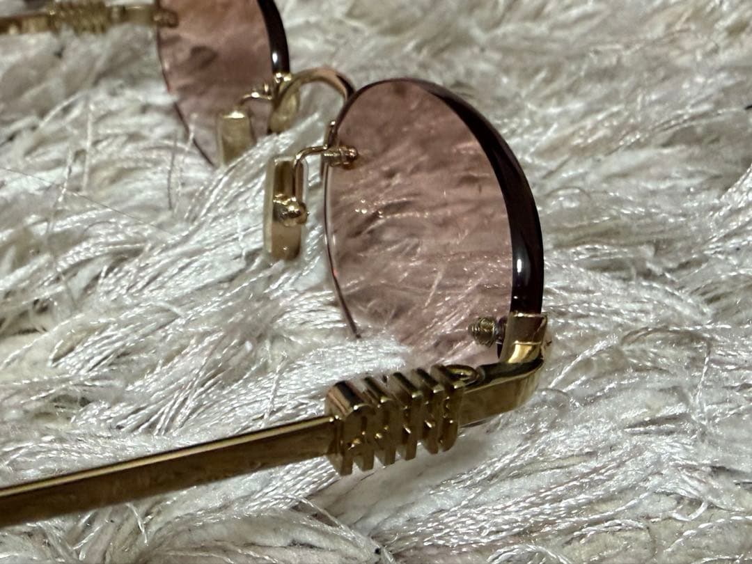 miumiu ロゴ サングラス