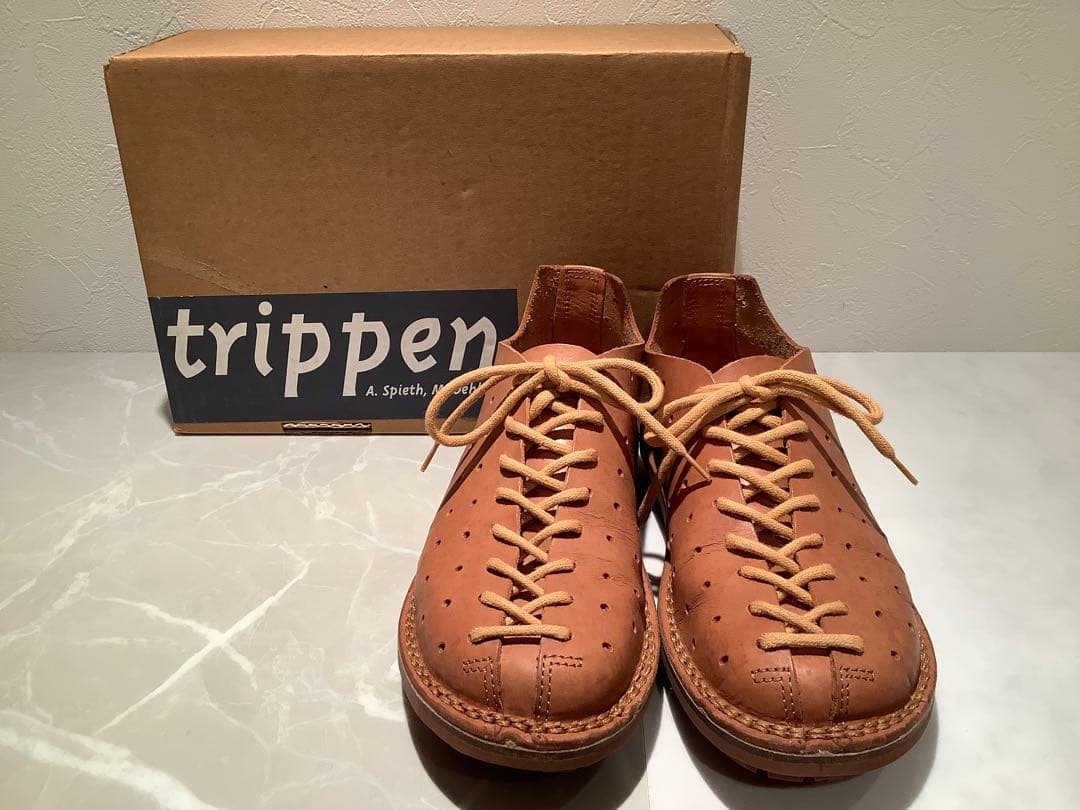 trippen Golf 36 ブラウンレザー ローファー